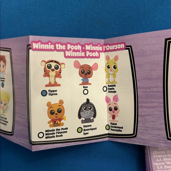 Disney Doorables Winnie The Pooh Two Roo’s Two Information Guides NWOTS
